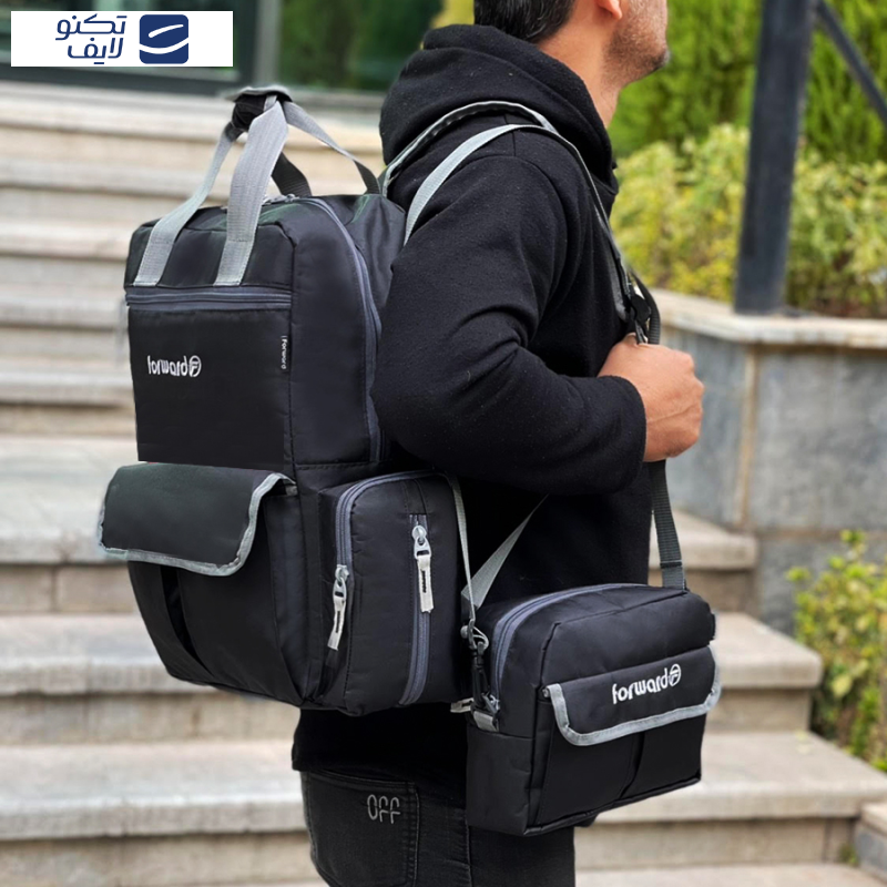 کوله پشتی سفری فوروارد مدل FCLT3345 به همراه کیف دوشی کوله پشتی سفری فوروارد مدل FCLT3345 به همراه کیف دوشی