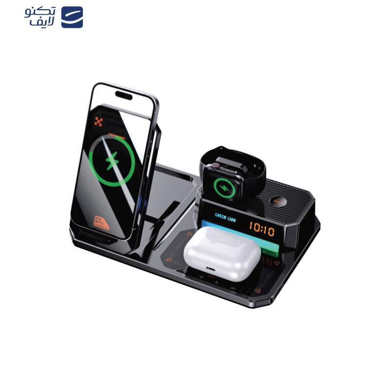 شارژر بی سیم گرین لاین مدل 6in 1 multifunctional شارژر بی سیم گرین لاین مدل 6in 1 multifunctional