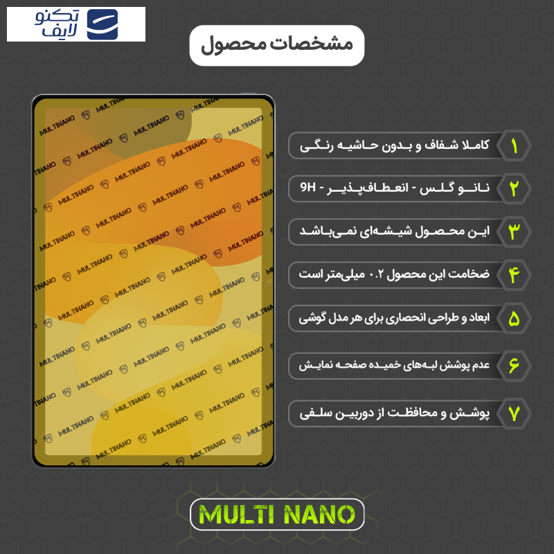محافظ صفحه نمایش مولتی نانو مدل X-S1N مناسب برای تبلت شیائومی Redmi Pad SE محافظ صفحه نمایش مولتی نانو مدل X-S1N مناسب برای تبلت شیائومی Redmi Pad SE