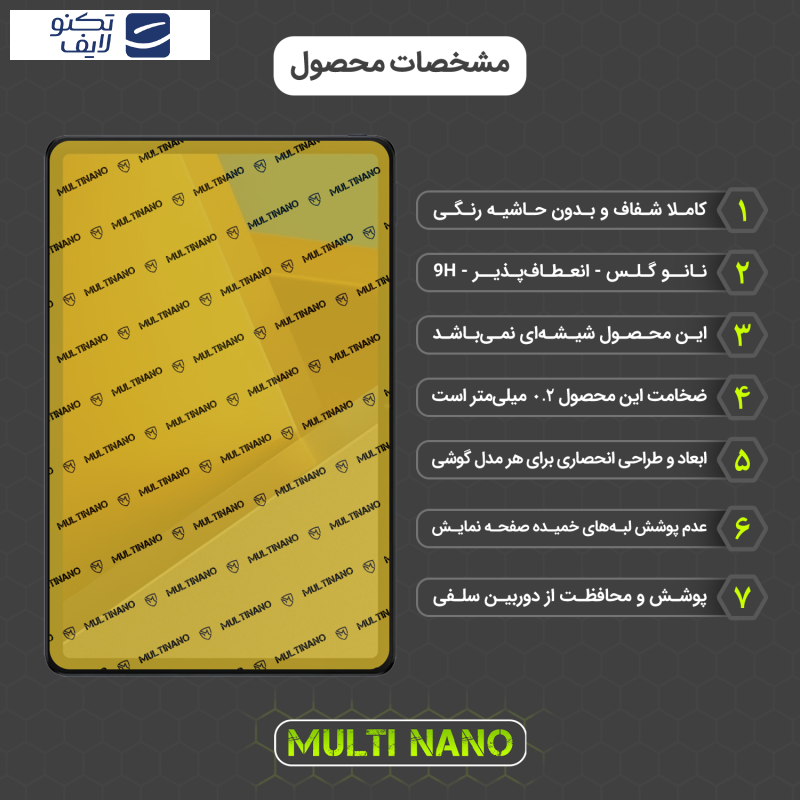 محافظ صفحه نمایش مولتی نانو مدل X-S1N مناسب برای تبلت شیائومی Poco Pad محافظ صفحه نمایش مولتی نانو مدل X-S1N مناسب برای تبلت شیائومی Poco Pad