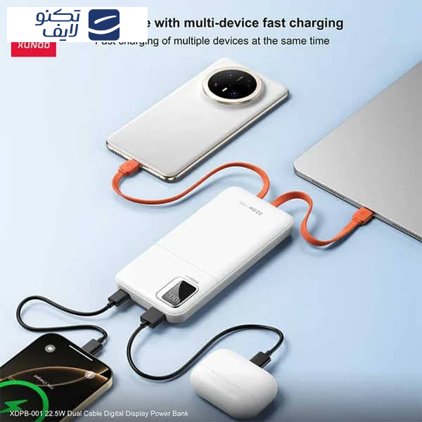 پاور بانک ژاند مدل XDPB-002 ظرفیت 20000 میلی آمپر ساعت