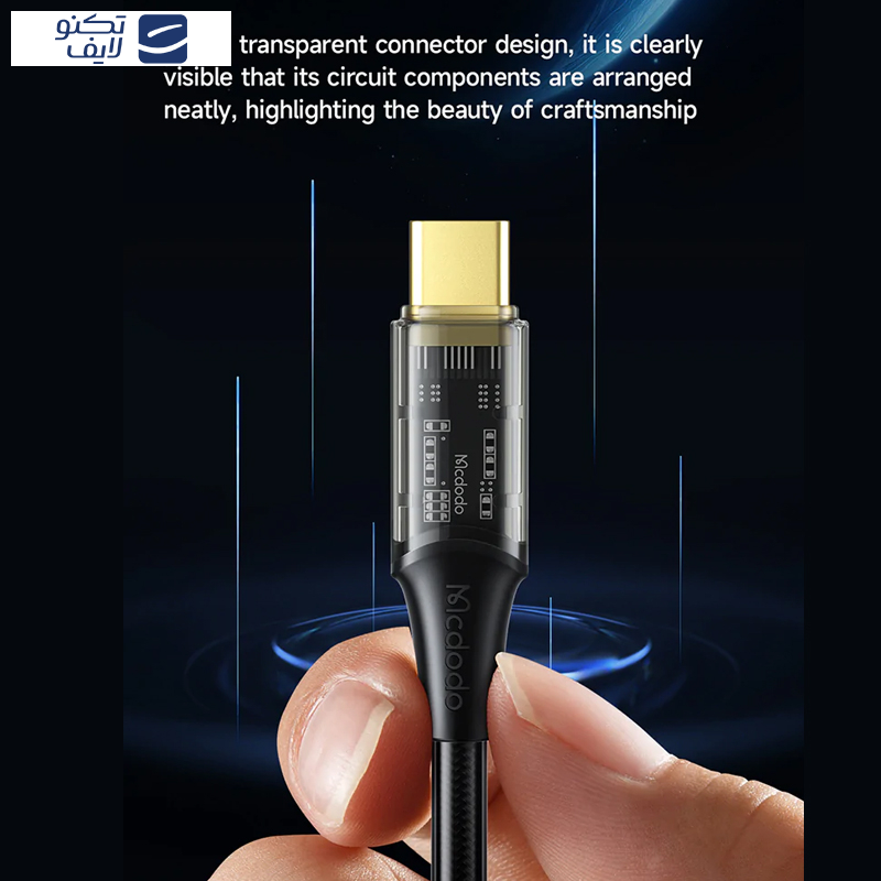 کابل USB-C مک دودو مدل CA-2110 طول 1.2 متر کابل USB-C مک دودو مدل CA-2110 طول 1.2 متر