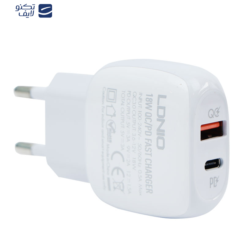 شارژر دیواری الدینیو مدل A2313C به همراه کابل تبدیل USB-C شارژر دیواری الدینیو مدل A2313C به همراه کابل تبدیل USB-C
