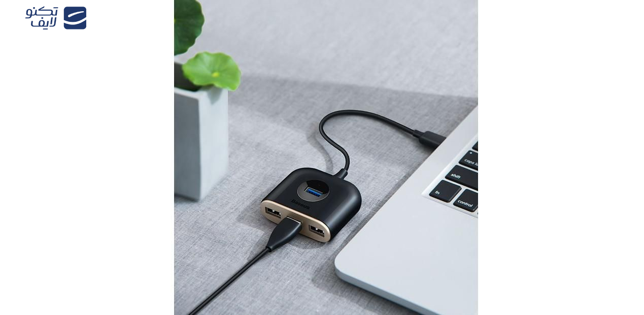 هاب 4 پورت USB 3.0 باسئوس مدل CAHUB-AY هاب 4 پورت USB 3.0 باسئوس مدل CAHUB-AY