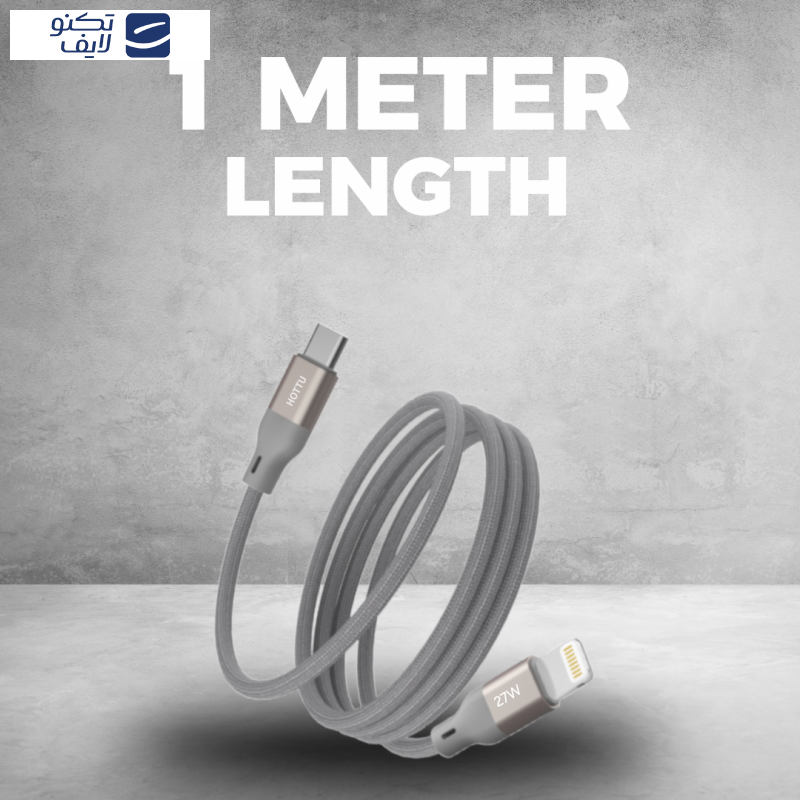 کابل تبدیل USB-C به لایتنینگ هوتو مدل CTL21 طول 1 متر کابل تبدیل USB-C به لایتنینگ هوتو مدل CTL21 طول 1 متر