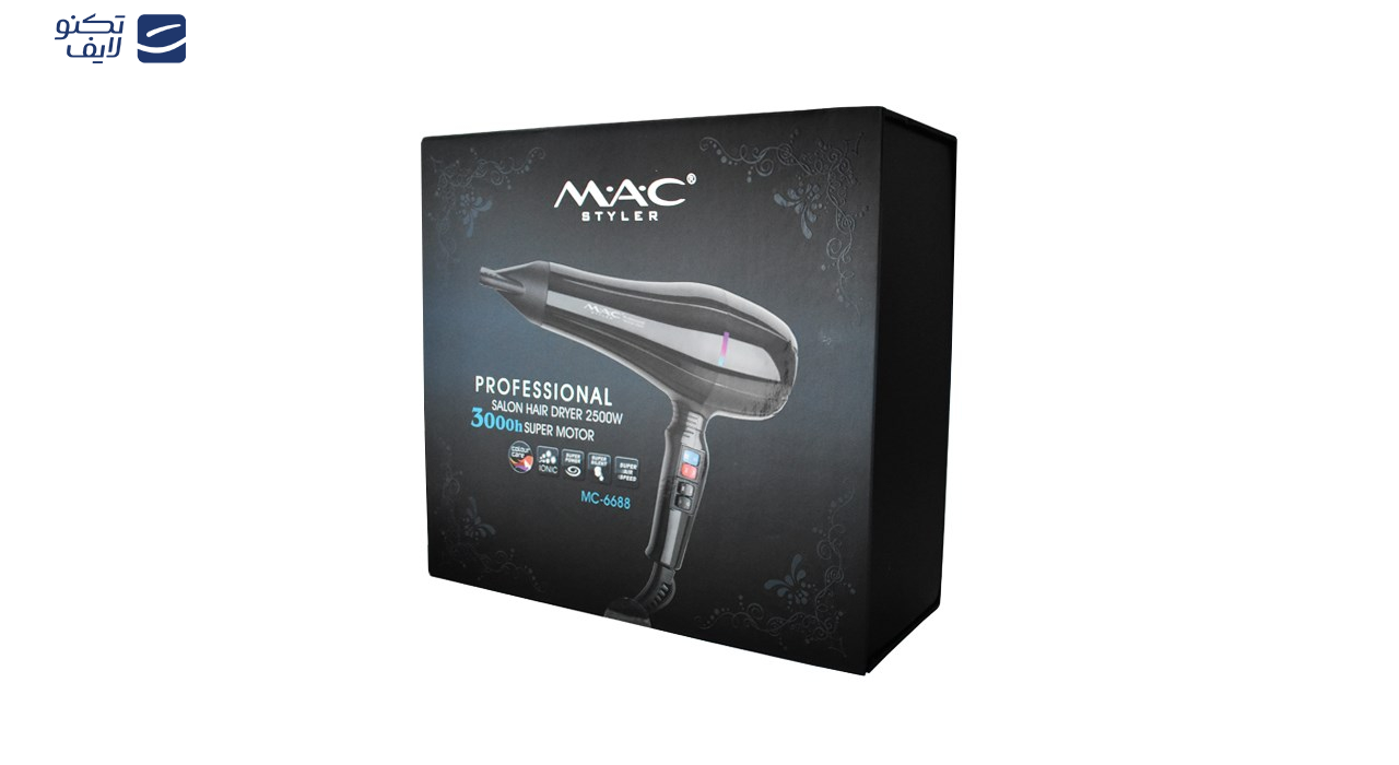 سشوار حرفه ای مک استایلر مدل MC - 6688 سشوار حرفه ای مک استایلر مدل MC - 6688