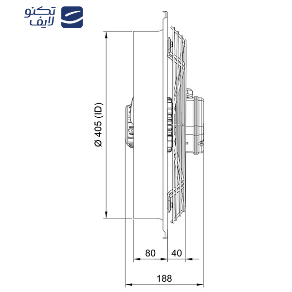 هواکش دمنده مدل VIK-40A4T-H هواکش دمنده مدل VIK-40A4T-H