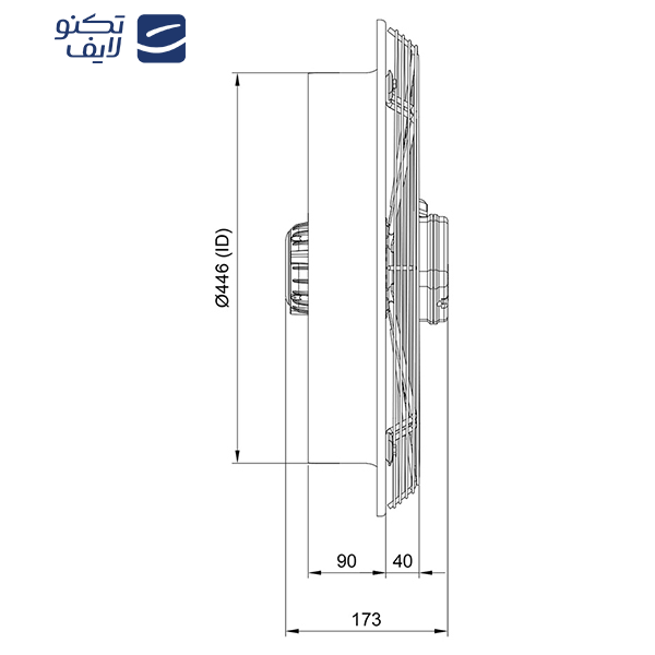 هواکش دمنده مدل VIK-45A6S-L هواکش دمنده مدل VIK-45A6S-L