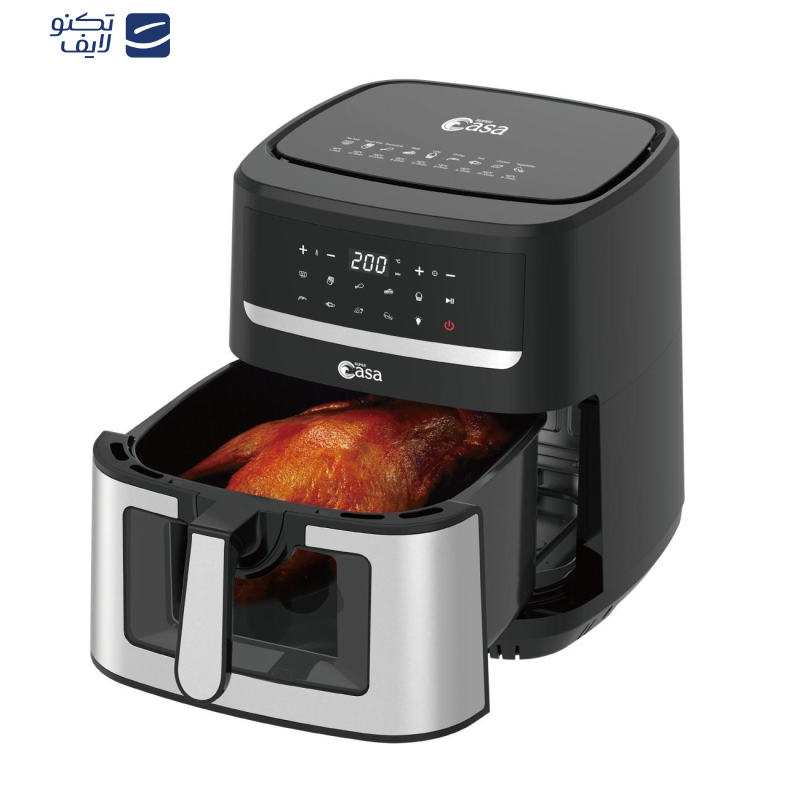 سرخ کن بدون روغن سوپر کاسا مدل دو المنته CA-8591