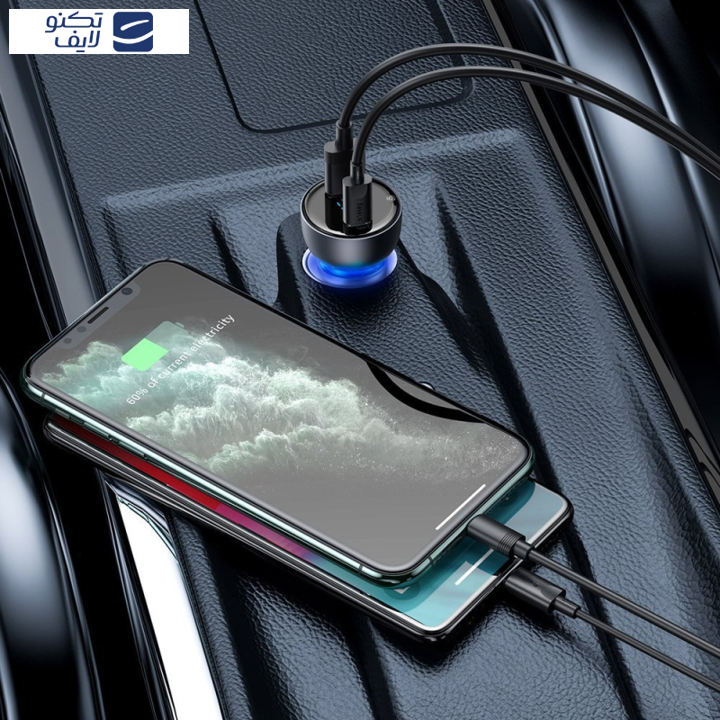 شارژر فندکی باسئوس مدل TZCCKX-0G به همراه کابل تبدیل USB-C شارژر فندکی باسئوس مدل TZCCKX-0G به همراه کابل تبدیل USB-C