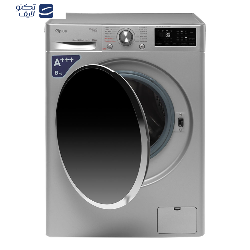 ماشین لباسشویی جی پلاس مدل GWM-P880S ظرفیت 8 کیلوگرم ماشین لباسشویی جی پلاس مدل GWM-P880S ظرفیت 8 کیلوگرم