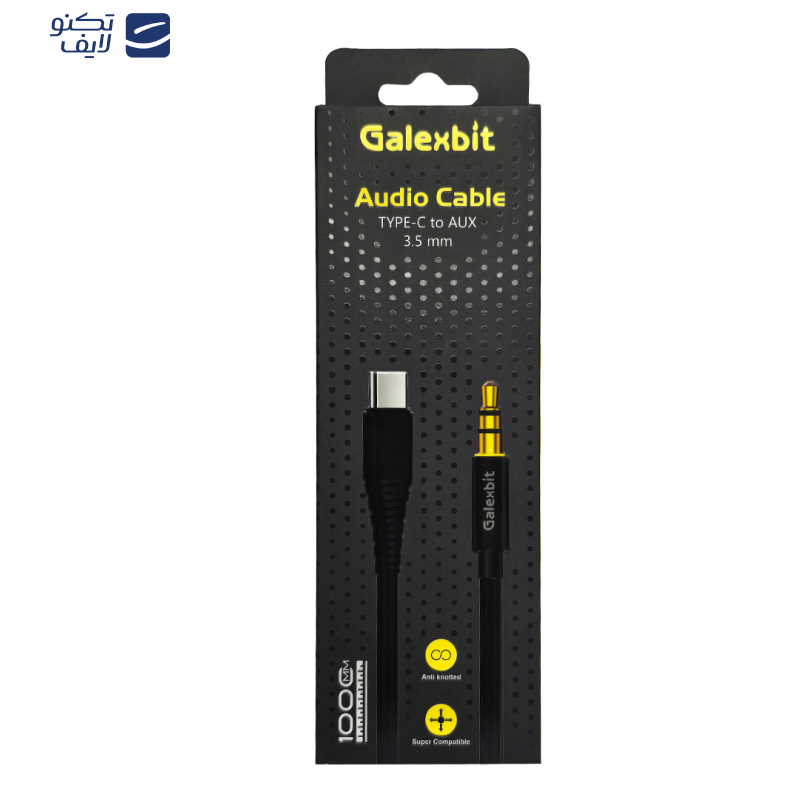 کابل تبدیل AUX TO USB-C گلکسبیت مدل CG Color کابل تبدیل AUX TO USB-C گلکسبیت مدل CG Color