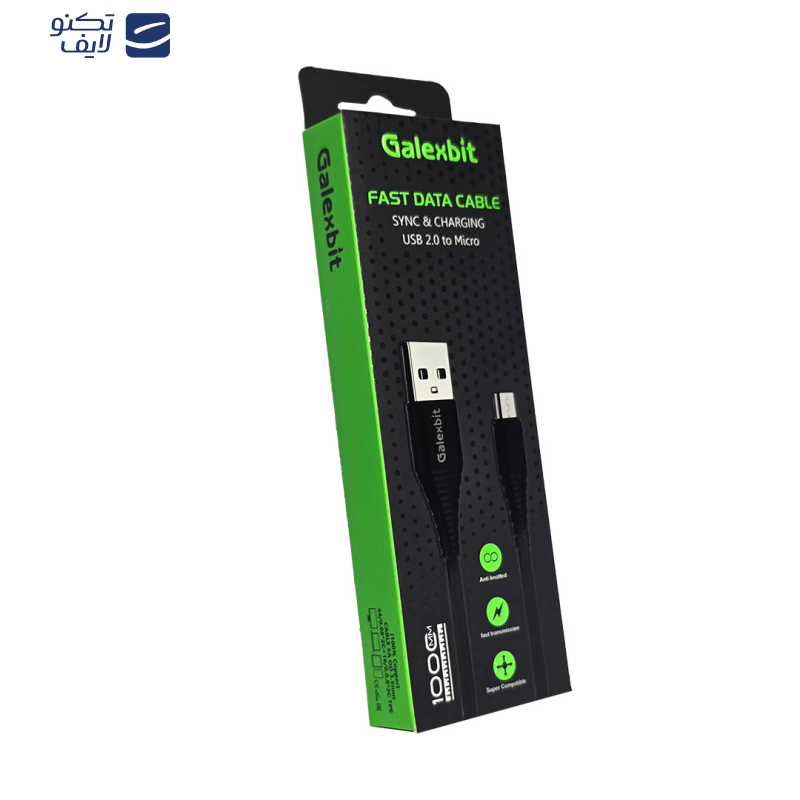کابل تبدیل USB به microUSB گلکسبیت مدل CG color طول 1 متر کابل تبدیل USB به microUSB گلکسبیت مدل CG color طول 1 متر