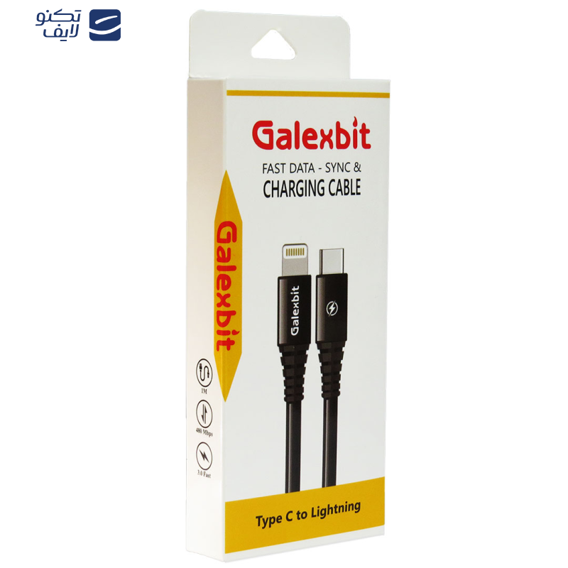 کابل تبدیل usb-c به لایتنینگ گلکسبیت مدل CG طول 1 متر کابل تبدیل usb-c به لایتنینگ گلکسبیت مدل CG طول 1 متر