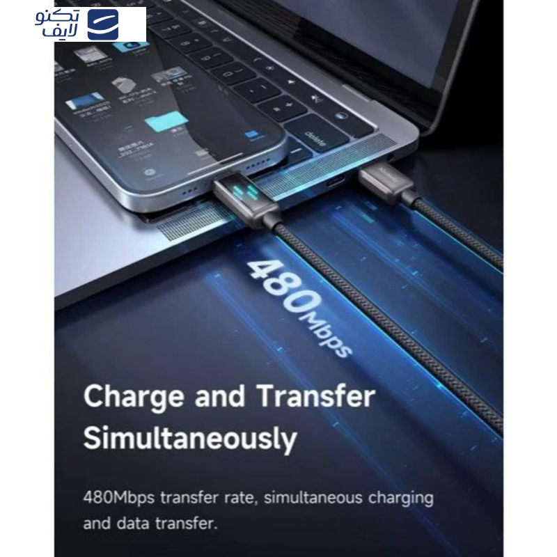 کابل تبدیل USB-C به لایتنینگ مک دودو مدل CA-263 36W طول 1.2 متر