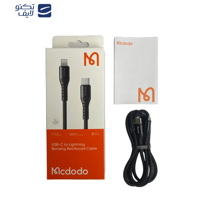 کابل تبدیل USB -C به لایتنینگ مک دودو مدل CA-563 طول 1 متر کابل تبدیل USB -C به لایتنینگ مک دودو مدل CA-563 طول 1 متر