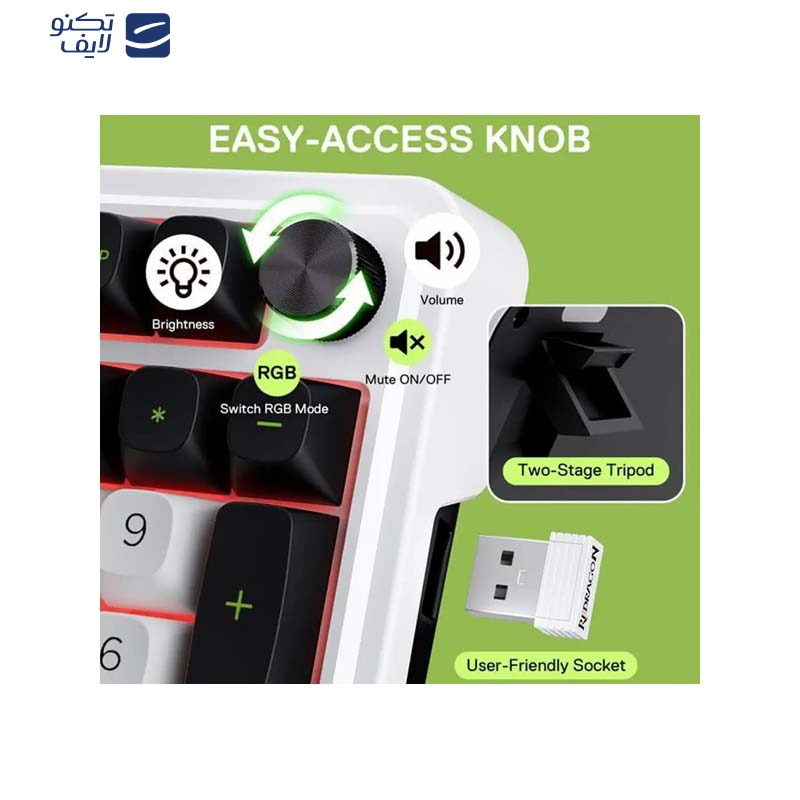 کیبورد گیمینگ ردراگون مدل EISA K686 WBG PRO کیبورد گیمینگ ردراگون مدل EISA K686 WBG PRO