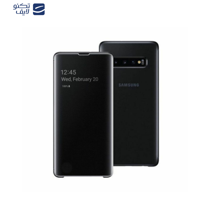 کیف کلاسوری سامسونگ مدل clear view مناسب برای گوشی موبایل سامسونگ Galaxy S10 کیف کلاسوری سامسونگ مدل clear view مناسب برای گوشی موبایل سامسونگ Galaxy S10