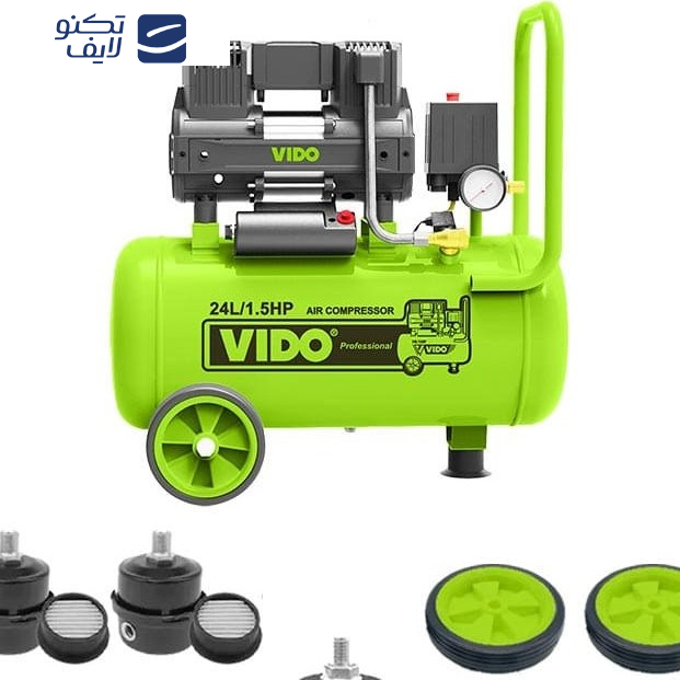 کمپرسور باد سایلنت ویدو مدل WD060212415 ظرفیت 24 لیتر کمپرسور باد سایلنت ویدو مدل WD060212415 ظرفیت 24 لیتر