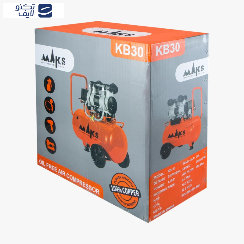 کمپرسور باد مکس مدل KB30 New کمپرسور باد مکس مدل KB30 New