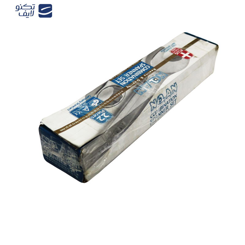 آچار یکسر تخت و یکسر رینگی نولان مدل YP-6-32MM مجموعه 22 عددی آچار یکسر تخت و یکسر رینگی نولان مدل YP-6-32MM مجموعه 22 عددی