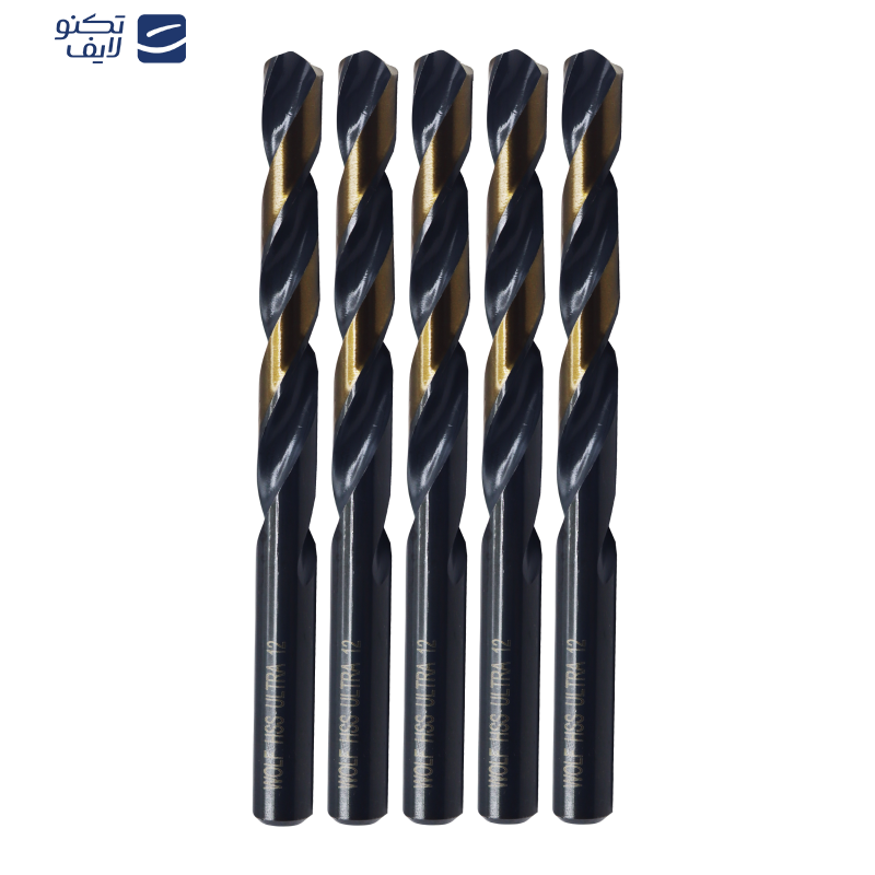 مته آهن ولف مدل اولترا کد YP-012MM سایز 12 میلی متر مجموعه 5 عددی مته آهن ولف مدل اولترا کد YP-012MM سایز 12 میلی متر مجموعه 5 عددی
