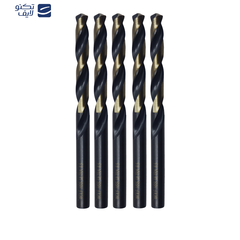 مته آهن ولف مدل اولترا کد YP-08.5MM سایز 8.5 میلی متر مجموعه 5 عددی مته آهن ولف مدل اولترا کد YP-08.5MM سایز 8.5 میلی متر مجموعه 5 عددی