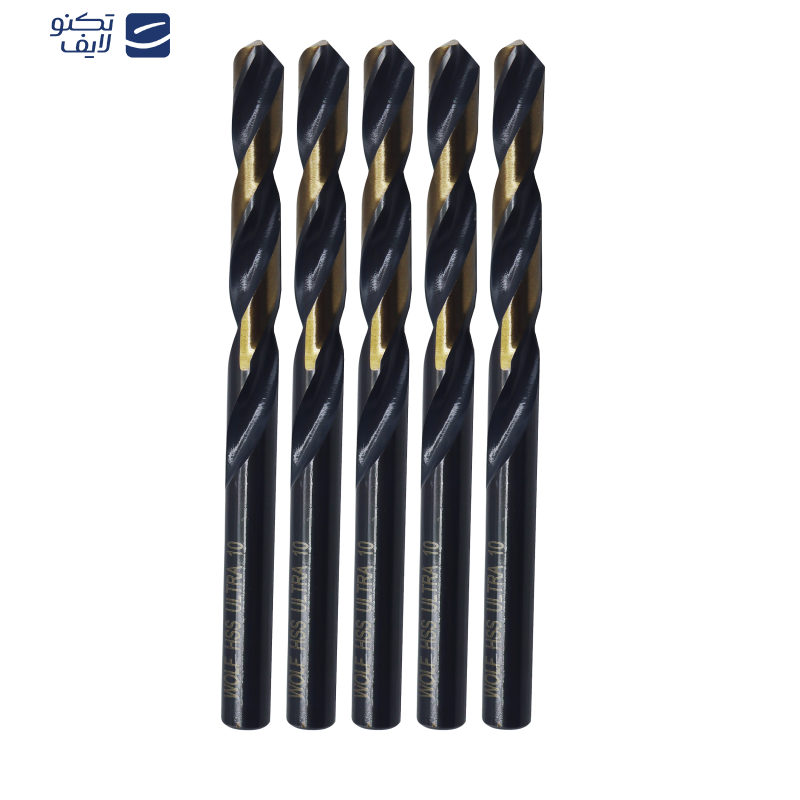 مته آهن ولف مدل اولترا کد YP-010MM سایز 10 میلی متر مجموعه 5 عددی مته آهن ولف مدل اولترا کد YP-010MM سایز 10 میلی متر مجموعه 5 عددی