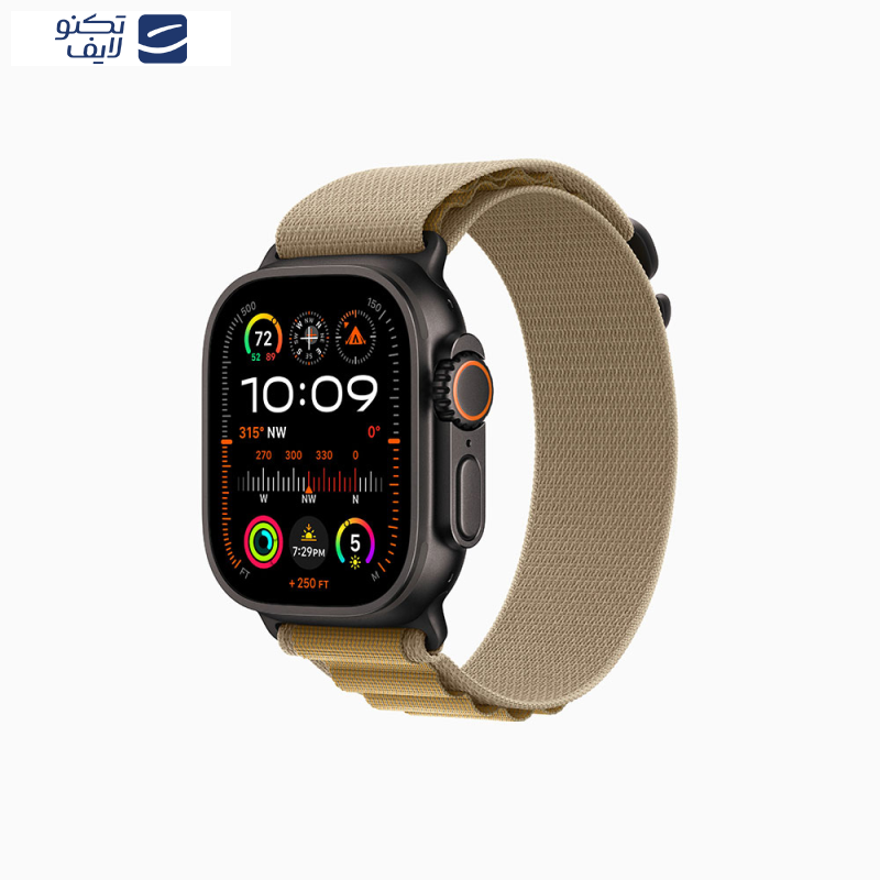 ساعت هوشمند اپل مدل Ultra 2 Black Titanium Case Alpine Loop 49mm ساعت هوشمند اپل مدل Ultra 2 Black Titanium Case Alpine Loop 49mm