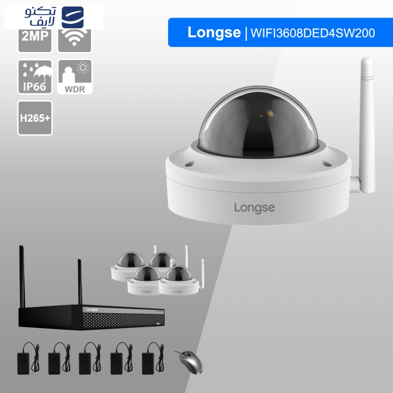 سیستم امنیتی لانگسی مدل WIFI3608DED4SW200 سیستم امنیتی لانگسی مدل WIFI3608DED4SW200