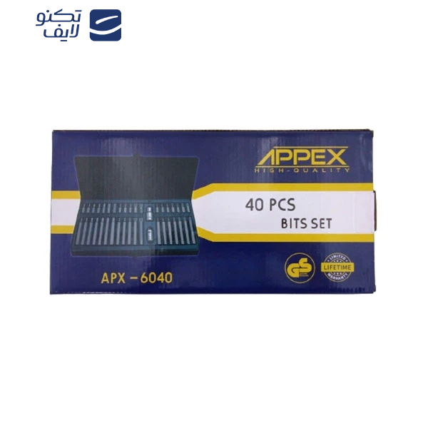 آچار بکس اپکس مدل AJ-APX-6040 مجموعه 40 عددی آچار بکس اپکس مدل AJ-APX-6040 مجموعه 40 عددی