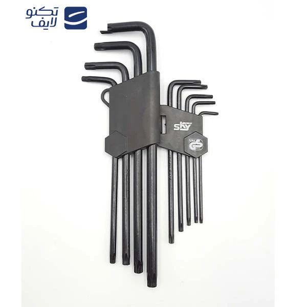 آچار آلن ستاره ای اسکای مدل کارتی AJ-SKY-ST-1213B مجموعه 9 عددی آچار آلن ستاره ای اسکای مدل کارتی AJ-SKY-ST-1213B مجموعه 9 عددی
