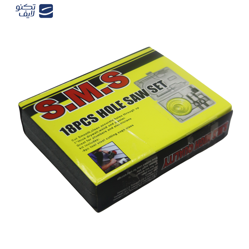 مته گرد بر چوب اس ام اس کد YP-CHOOB-MDF-018 مجموعه 18 عددی مته گرد بر چوب اس ام اس کد YP-CHOOB-MDF-018 مجموعه 18 عددی