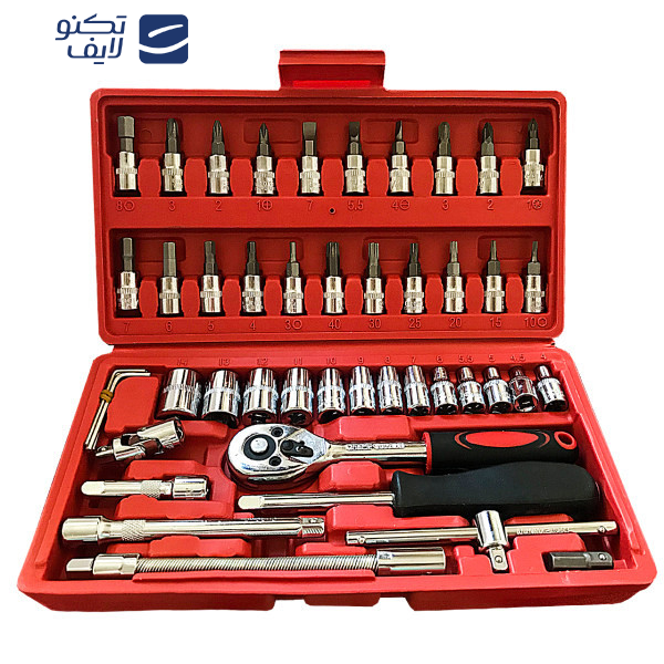 آچار بکس مدل 46-PCS مجموعه 46 عددی آچار بکس مدل 46-PCS مجموعه 46 عددی