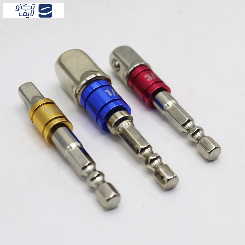 رابط بکس سر دریلی مدل مگنتی کد YP-1/4-3/8-1/2INCH  مجموعه 3 عددی  رابط بکس سر دریلی مدل مگنتی کد YP-1/4-3/8-1/2INCH  مجموعه 3 عددی