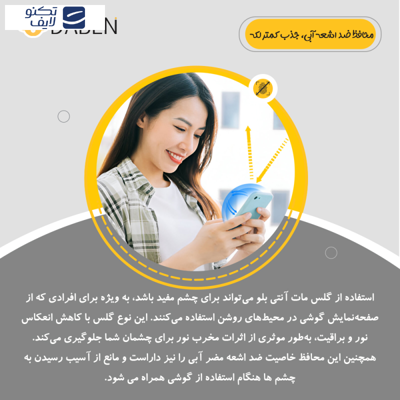 محافظ صفحه نمایش مات آنتی بلو دبن مدل Tough مناسب برای گوشی موبایل اپل iPhone 13 Pro Max محافظ صفحه نمایش مات آنتی بلو دبن مدل Tough مناسب برای گوشی موبایل اپل iPhone 13 Pro Max
