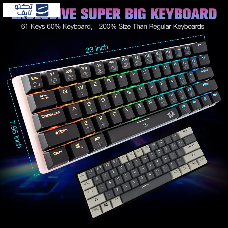 کیبورد گیمینگ ردراگون مدل Alien K605 کیبورد گیمینگ ردراگون مدل Alien K605