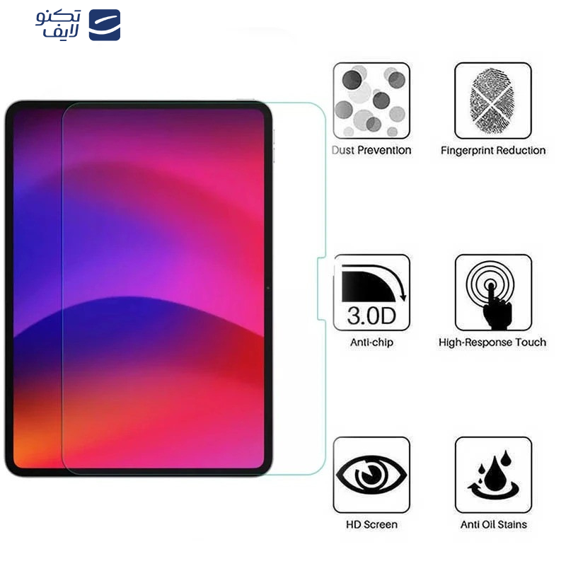 محافظ صفحه نمایش بوف مدل 5D Plus مناسب برای تبلت اپل iPad Air 13 2025 / iPad Air 13 2024 / iPad Pro 13 2024 محافظ صفحه نمایش بوف مدل 5D Plus مناسب برای تبلت اپل iPad Air 13 2025 / iPad Air 13 2024 / iPad Pro 13 2024