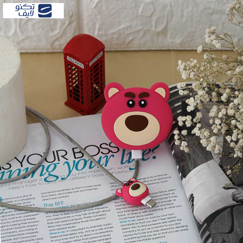محافظ کابل و شارژر دیواری سانیوان مدل عروسکی طرح خرس لوتسو مجموعه 4 عددی محافظ کابل و شارژر دیواری سانیوان مدل عروسکی طرح خرس لوتسو مجموعه 4 عددی