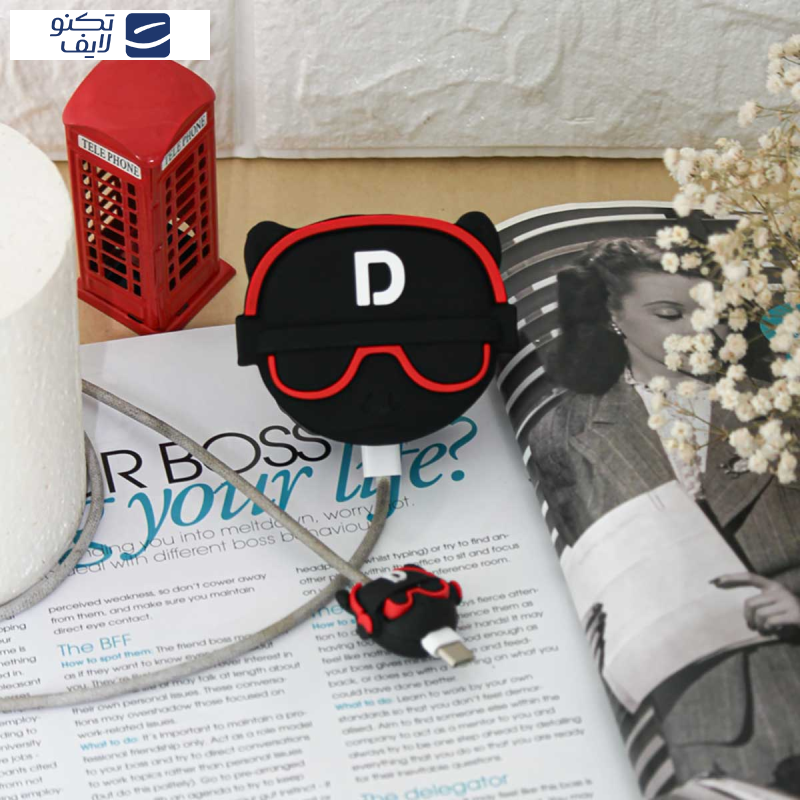 محافظ کابل و شارژر دیواری سانیوان طرح عروسکی بولداگ مجموعه 4 عددی محافظ کابل و شارژر دیواری سانیوان طرح عروسکی بولداگ مجموعه 4 عددی