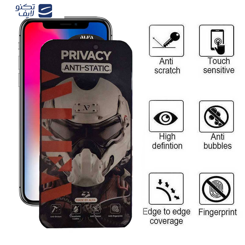محافظ صفحه نمایش حریم شخصی اپیکوی مدل Alpha مناسب برای گوشی موبایل اپل iPhone 11 Pro / XS / X محافظ صفحه نمایش حریم شخصی اپیکوی مدل Alpha مناسب برای گوشی موبایل اپل iPhone 11 Pro / XS / X