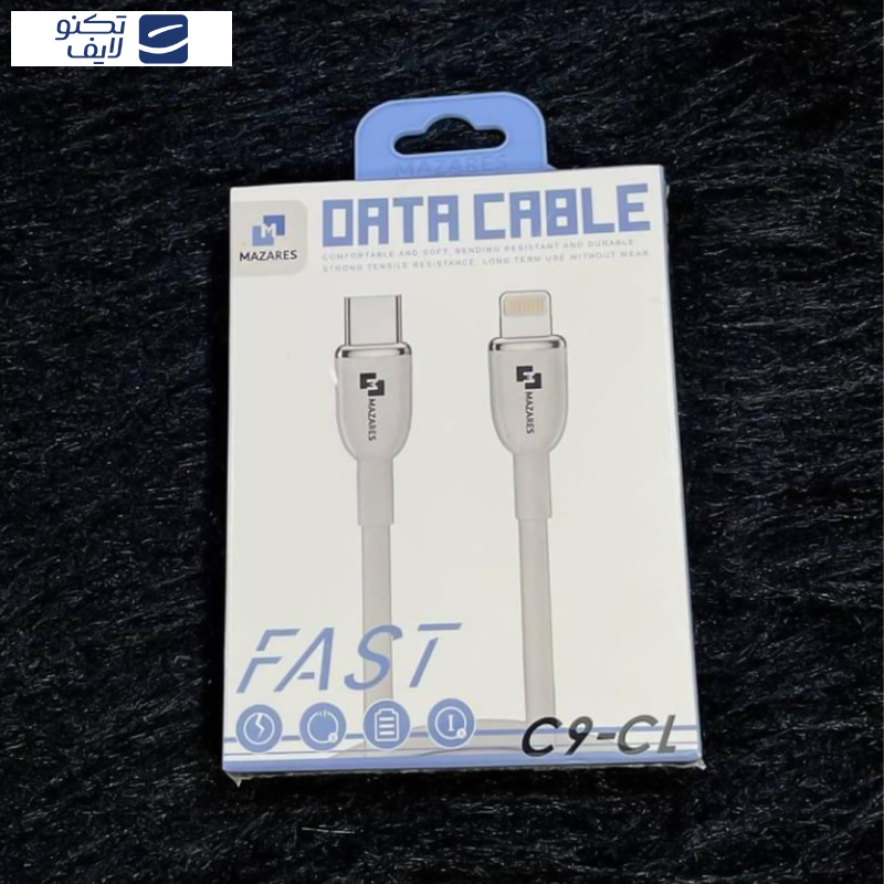 کابل تبدیل USB-C به لایتنینگ مازارس مدل C9CL طول 1 متر کابل تبدیل USB-C به لایتنینگ مازارس مدل C9CL طول 1 متر
