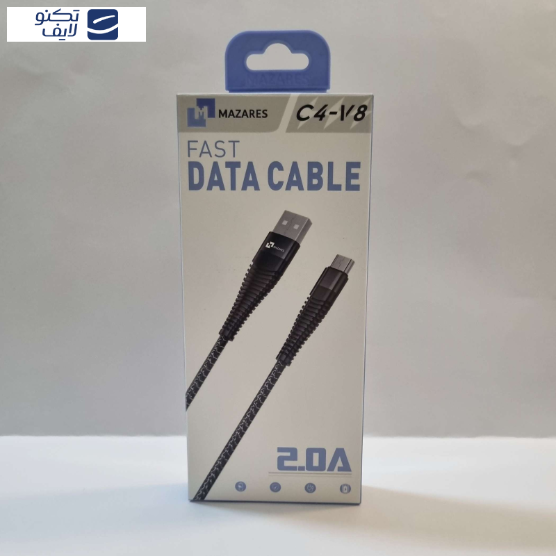 کابل تبدیل USB به USBMicro مازارس مدل C4-V8 طول 1 متر کابل تبدیل USB به USBMicro مازارس مدل C4-V8 طول 1 متر