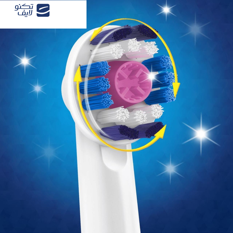 سری یدک مسواک برقی اورال-بی مدل 3D White بسته 2 عددی سری یدک مسواک برقی اورال-بی مدل 3D White بسته 2 عددی