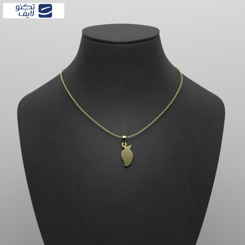 گردنبند طلا 18 عیار زنانه مدوپد مدل انبه کد QQ2-1-1067 گردنبند طلا 18 عیار زنانه مدوپد مدل انبه کد QQ2-1-1067