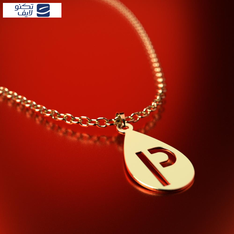 آویز گردنبند طلا 18 عیار زنانه مدوپد مدل حرف P کد PA1-12835
