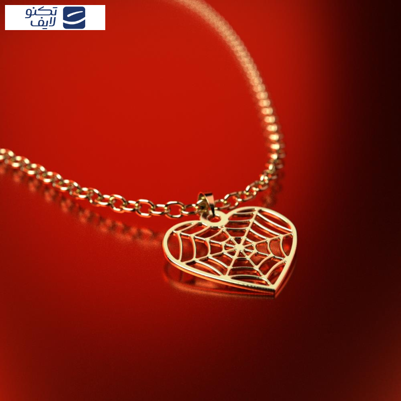 آویز گردنبند طلا 18 عیار زنانه مدوپد مدل قلب کد PA1-13704