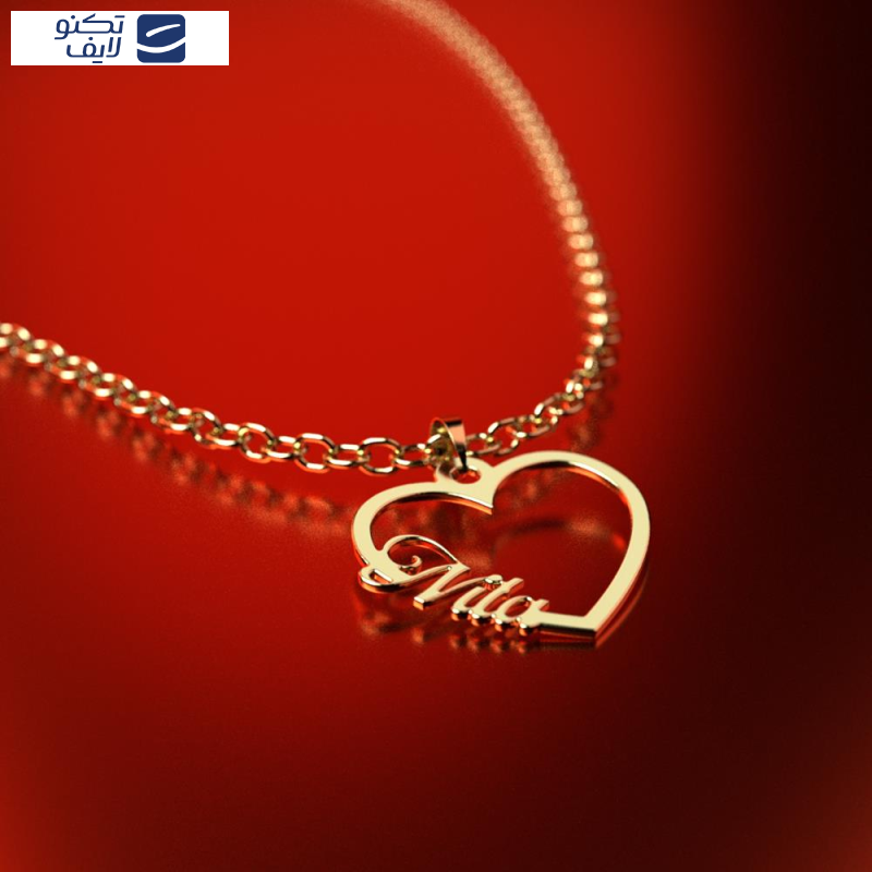 آویز گردنبند طلا 18 عیار زنانه مدوپد مدل اسم نیلا nila کد PB1-10536
