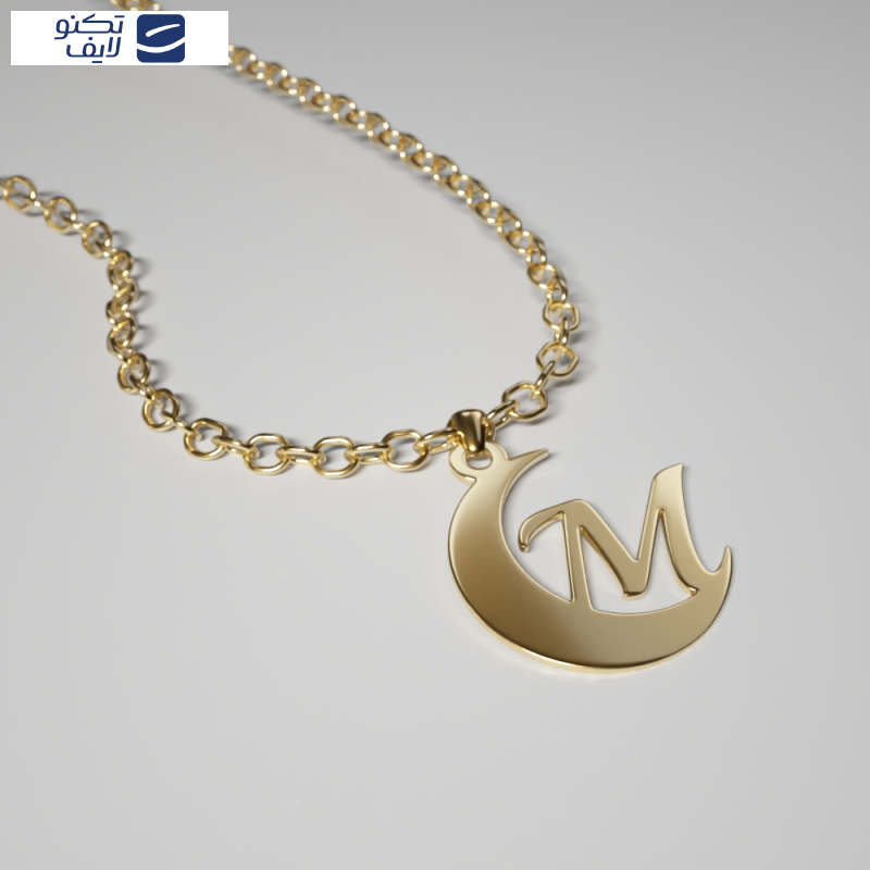 آویز گردنبند طلا 18 عیار زنانه مدوپد مدل M کد kc18991 آویز گردنبند طلا 18 عیار زنانه مدوپد مدل M کد kc18991