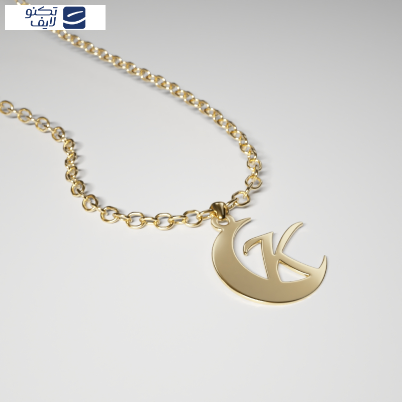آویز گردنبند طلا 18 عیار زنانه مدوپد مدل K کد kc18989 آویز گردنبند طلا 18 عیار زنانه مدوپد مدل K کد kc18989